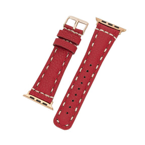 Klassisches Apple-Watch-Armband aus echtem Leder 