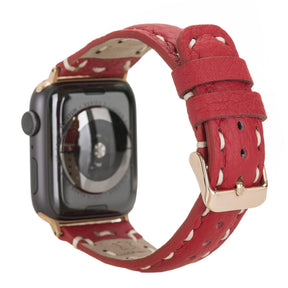 Klassisches Apple-Watch-Armband aus echtem Leder 