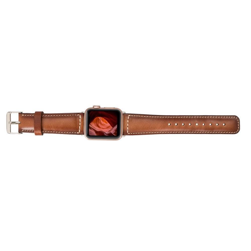 Klassisches Apple-Watch-Armband aus echtem Leder 