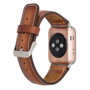 Klassisches Apple-Watch-Armband aus echtem Leder 
