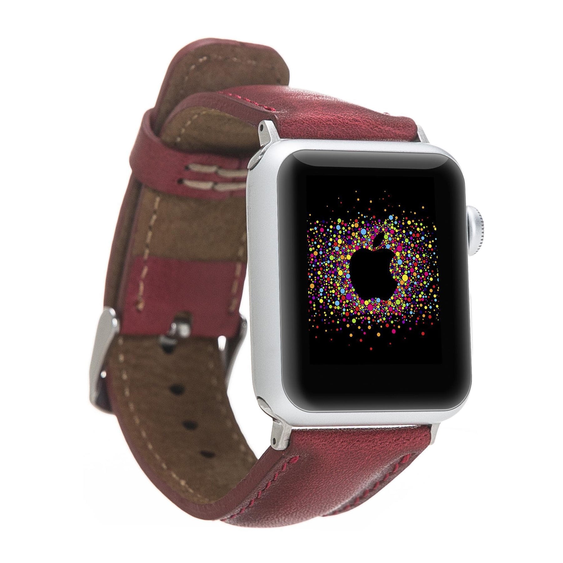 Klassisches Apple-Watch-Armband aus echtem Leder 