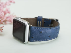 Klassisches Apple-Watch-Armband aus echtem Leder 