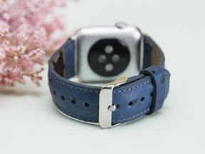 Klassisches Apple-Watch-Armband aus echtem Leder 