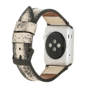 Klassisches Apple-Watch-Armband aus echtem Leder 