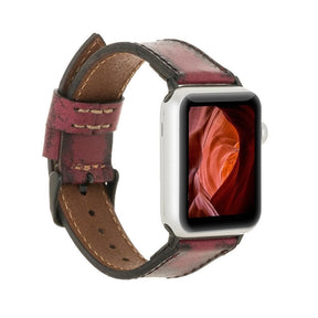 Klassisches Apple-Watch-Armband aus echtem Leder 