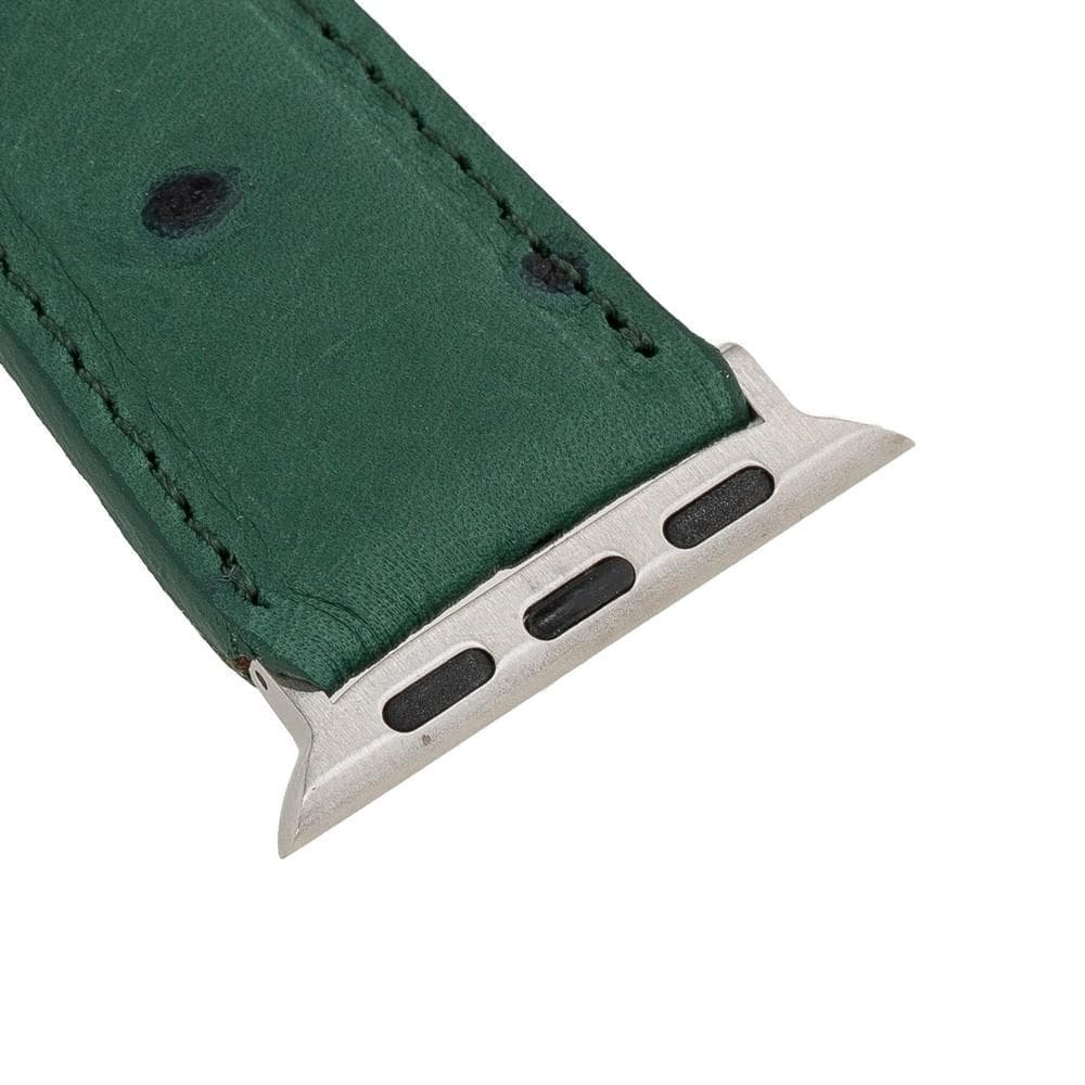 Klassisches Apple-Watch-Armband aus echtem Leder 