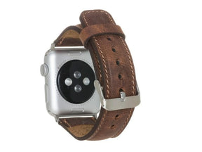 Klassisches Apple-Watch-Armband aus echtem Leder 
