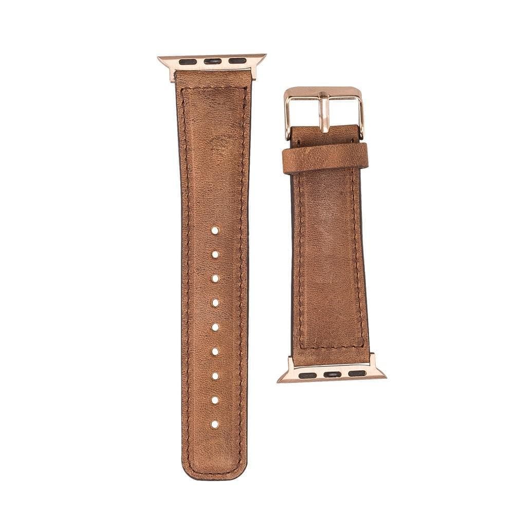 Klassisches Apple-Watch-Armband aus echtem Leder 