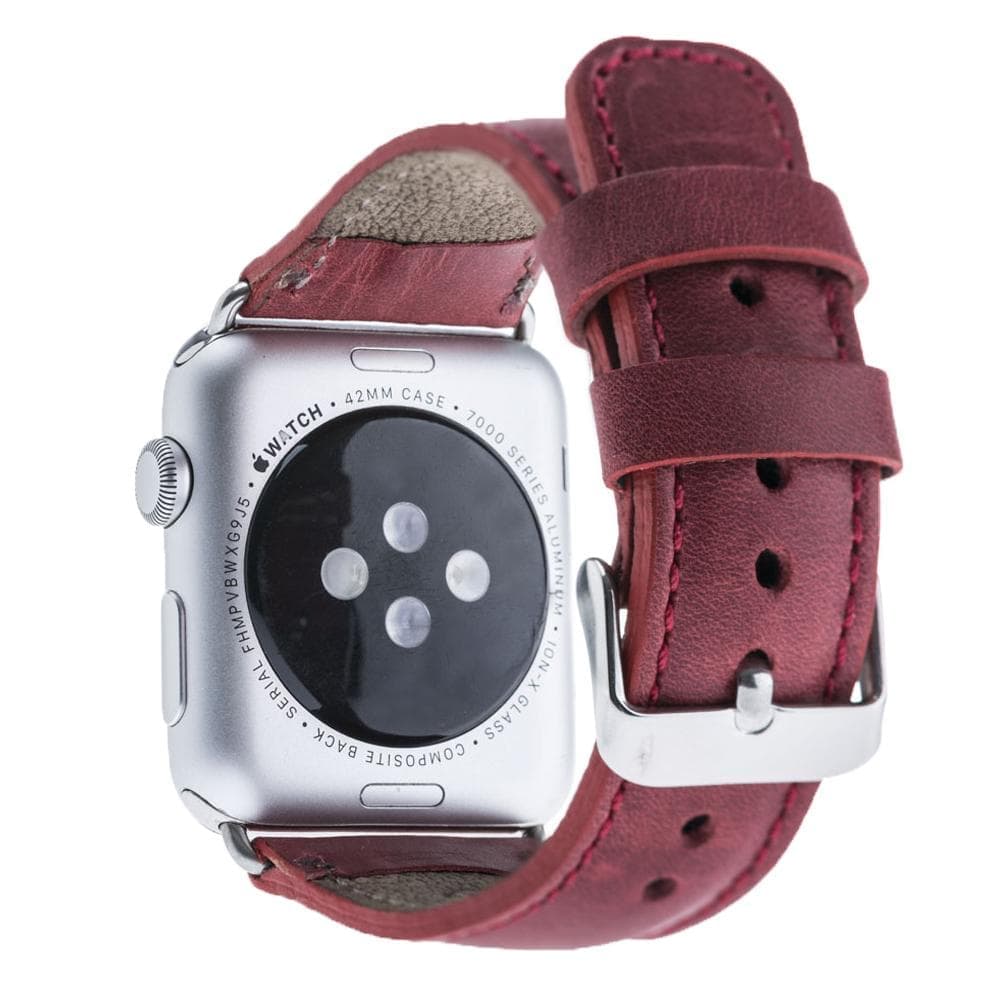 Klassisches Apple-Watch-Armband aus echtem Leder 