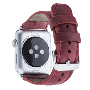 Klassisches Apple-Watch-Armband aus echtem Leder 