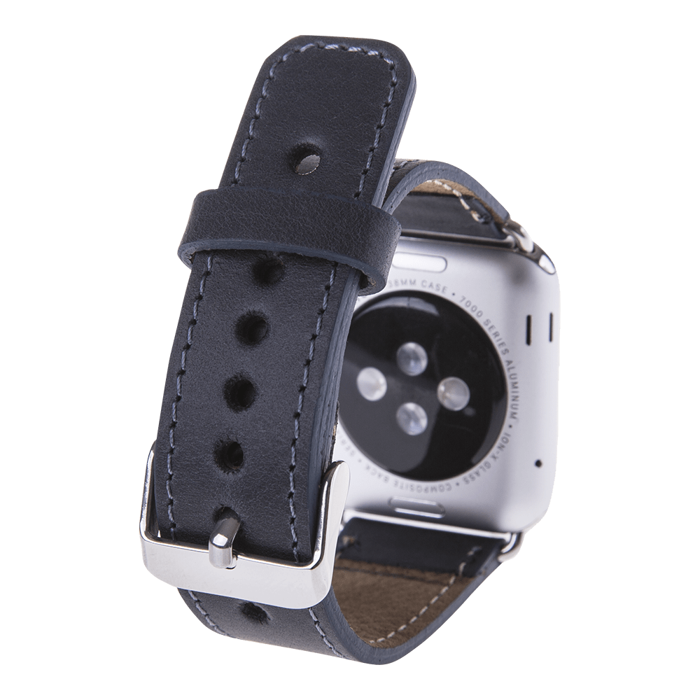 Klassisches Apple-Watch-Armband aus echtem Leder 