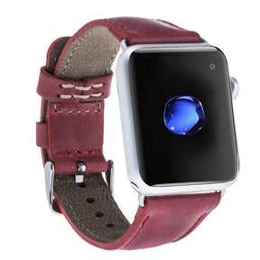 Klassisches Apple-Watch-Armband aus echtem Leder 