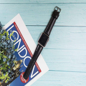 Klassisches Apple-Watch-Armband aus echtem Leder 