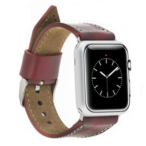 Klassisches Apple-Watch-Armband aus echtem Leder 