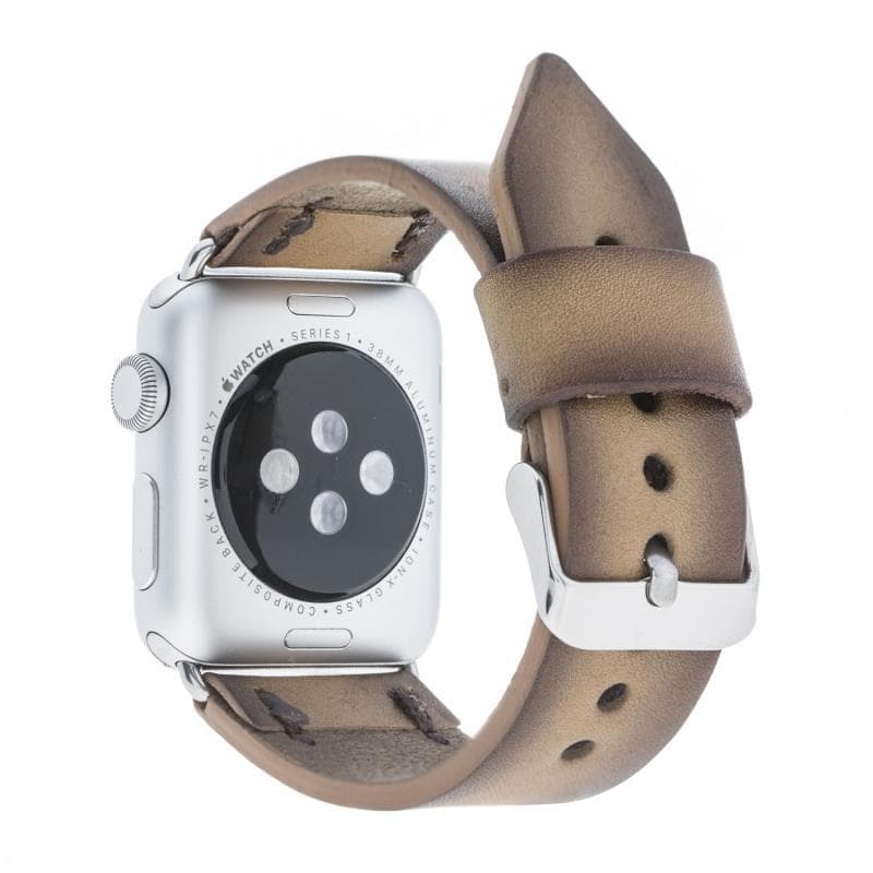 Klassisches Apple-Watch-Armband aus echtem Leder 