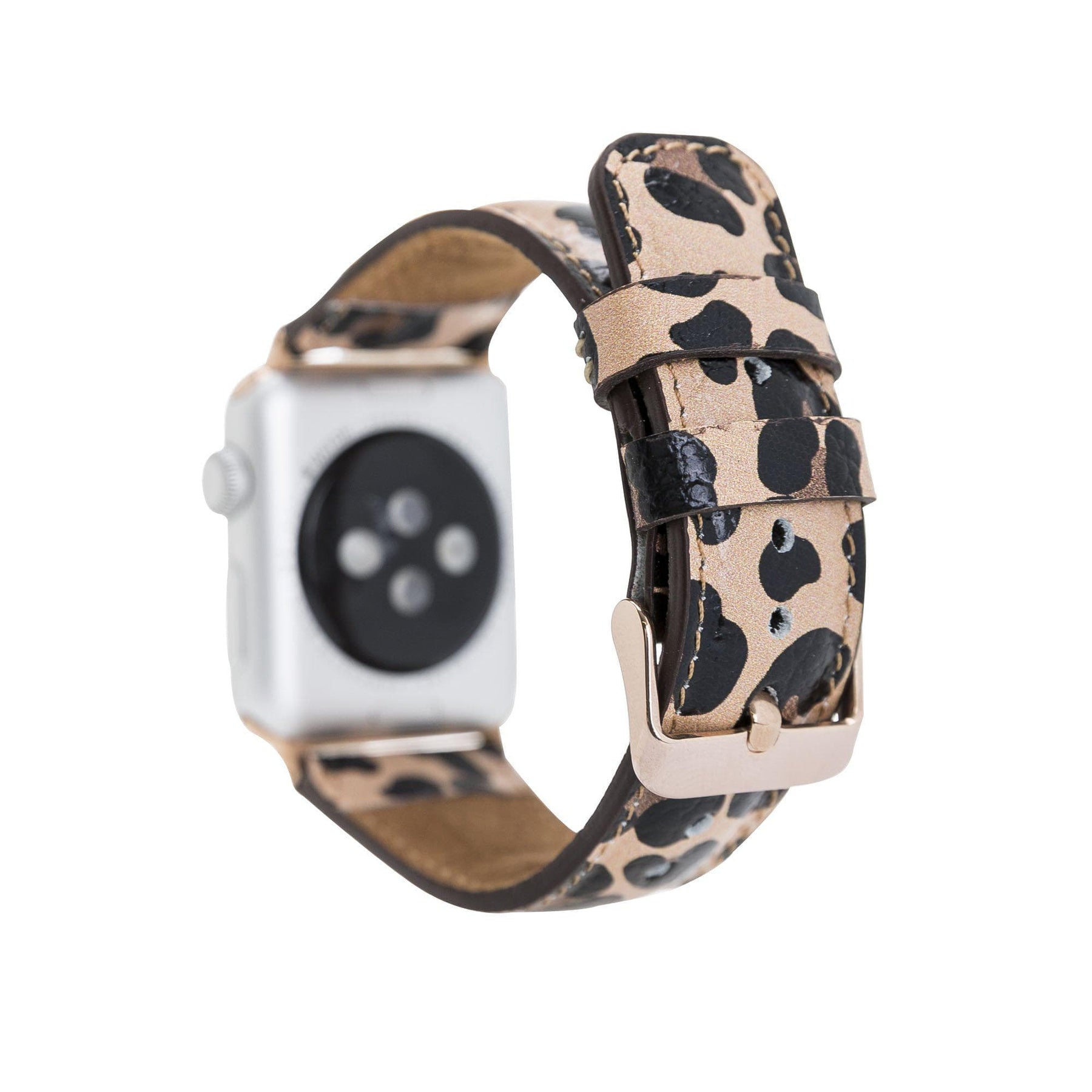 Klassisches Apple-Watch-Armband aus echtem Leder 