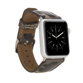 Klassisches Apple-Watch-Armband aus echtem Leder 