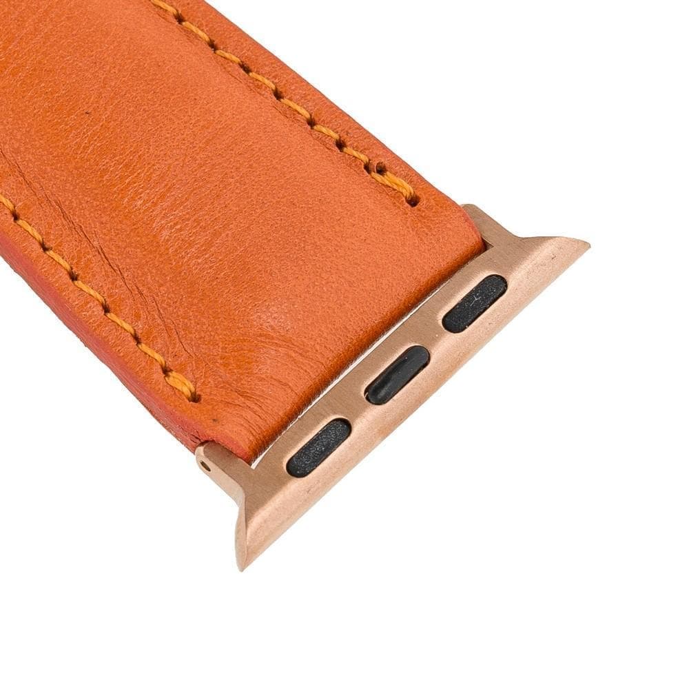 Klassisches Apple-Watch-Armband aus echtem Leder 
