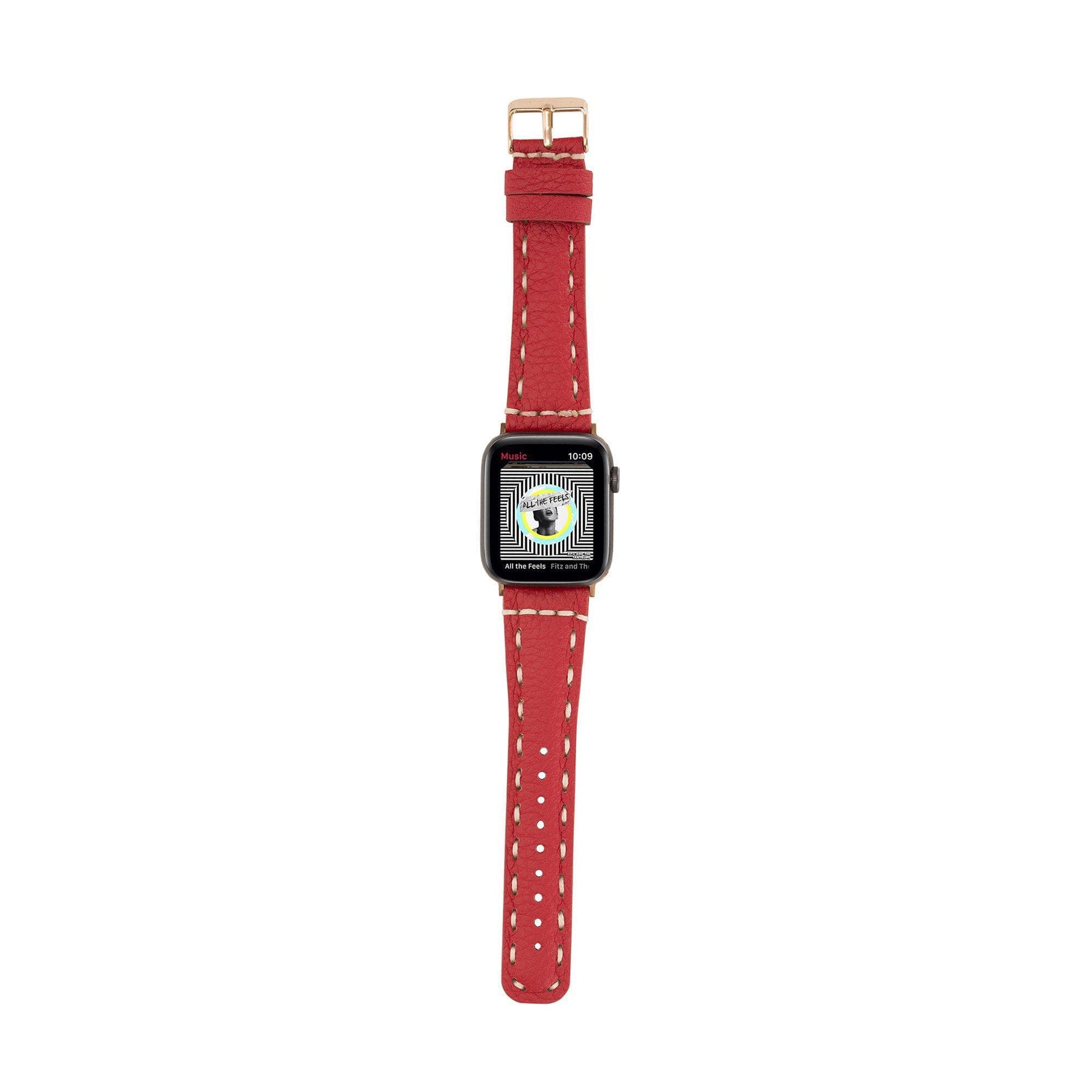 Klassisches Apple-Watch-Armband aus echtem Leder 