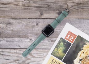 Klassisches Apple-Watch-Armband aus echtem Leder 