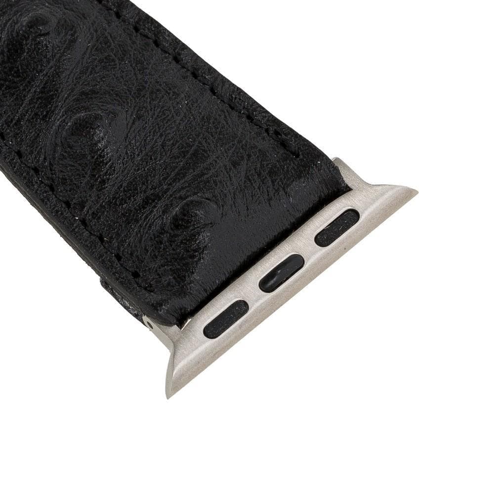 Klassisches Apple-Watch-Armband aus echtem Leder 