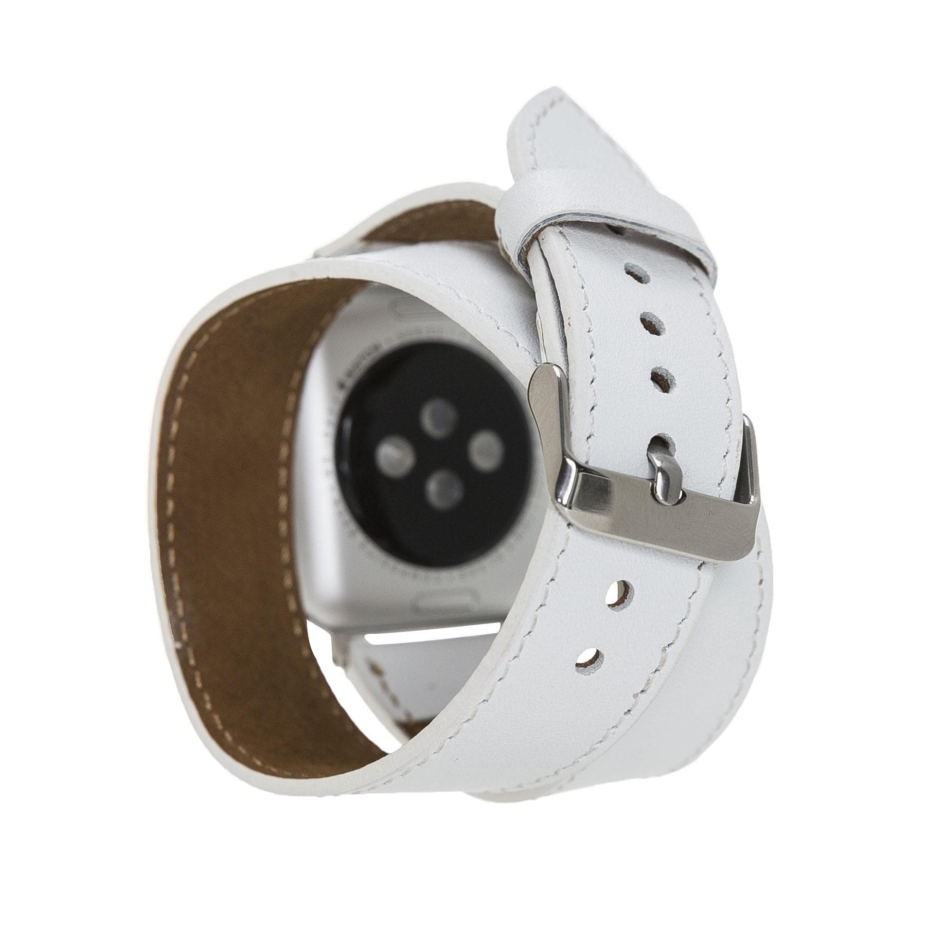 Apple-Watch-Armband aus echtem Leder im Double-Tour-Stil – DT 