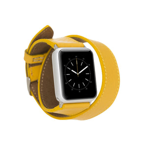 Apple-Watch-Armband aus echtem Leder im Double-Tour-Stil – DT 