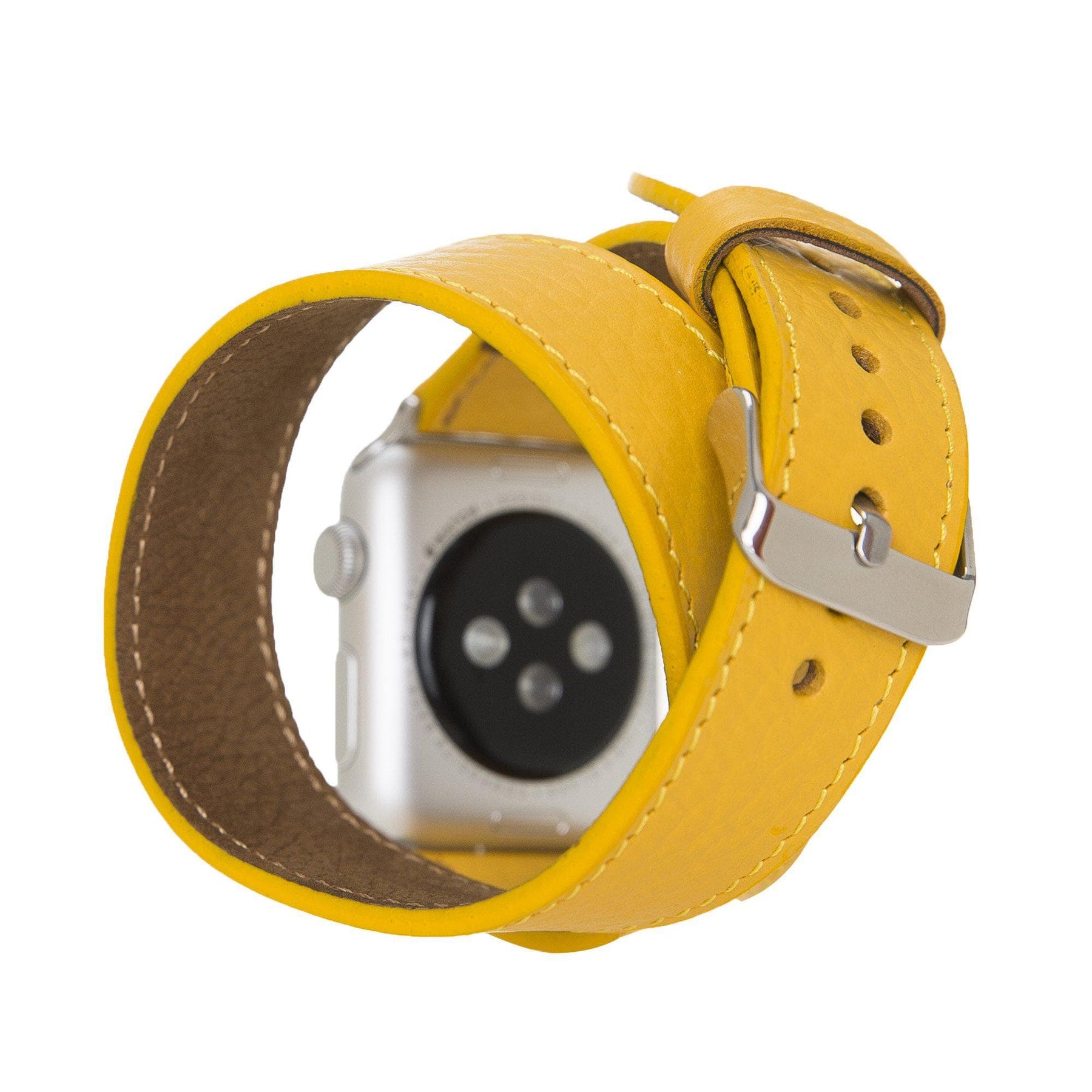 Apple-Watch-Armband aus echtem Leder im Double-Tour-Stil – DT 