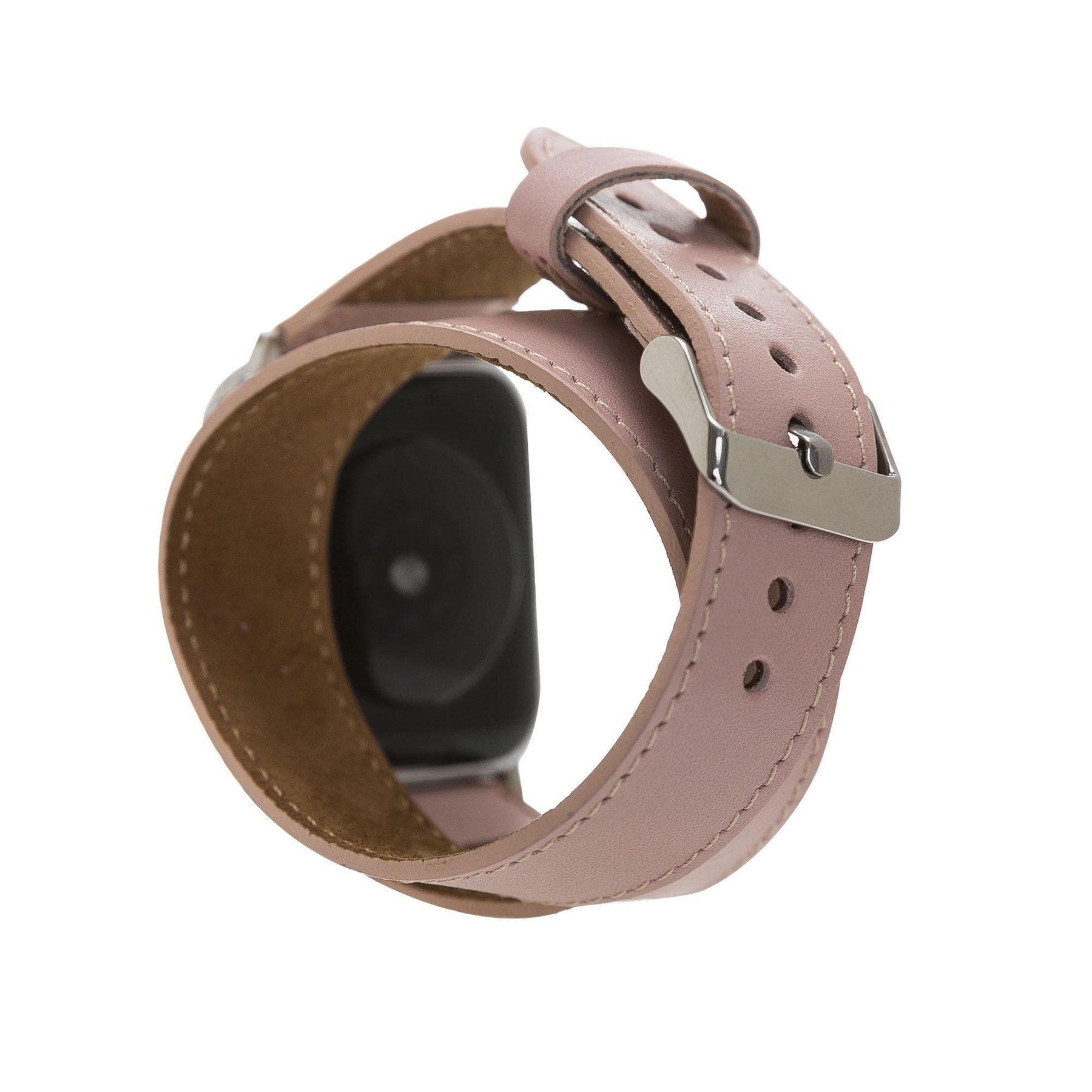 Apple-Watch-Armband aus echtem Leder im Double-Tour-Stil – DT 