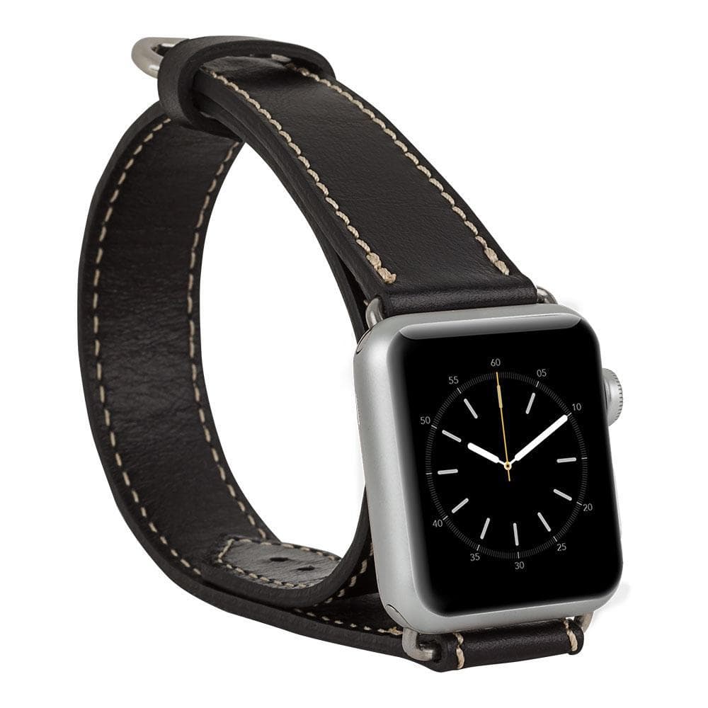 Apple-Watch-Armband aus echtem Leder im Double-Tour-Stil – DT 