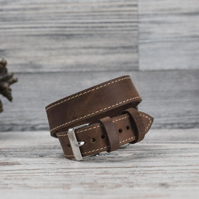 Apple-Watch-Armband aus echtem Leder im Double-Tour-Stil – DT 