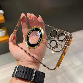 iPhone Hoesje met Magnetische Ring Kickstand en Camerabescherming