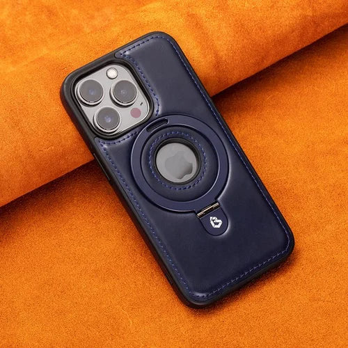 Kunstleren iPhone-hoesje met uitsparingen voor camera en knoppen
