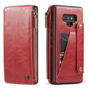 Leren-Look Hoesje Voor Galaxy Note 9 Met Pasvak