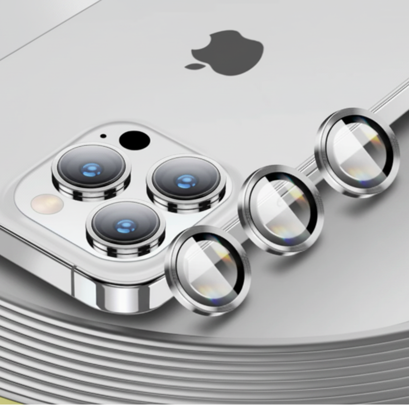 iPhone Cameralensbeschermer Slim Aluminium Glas